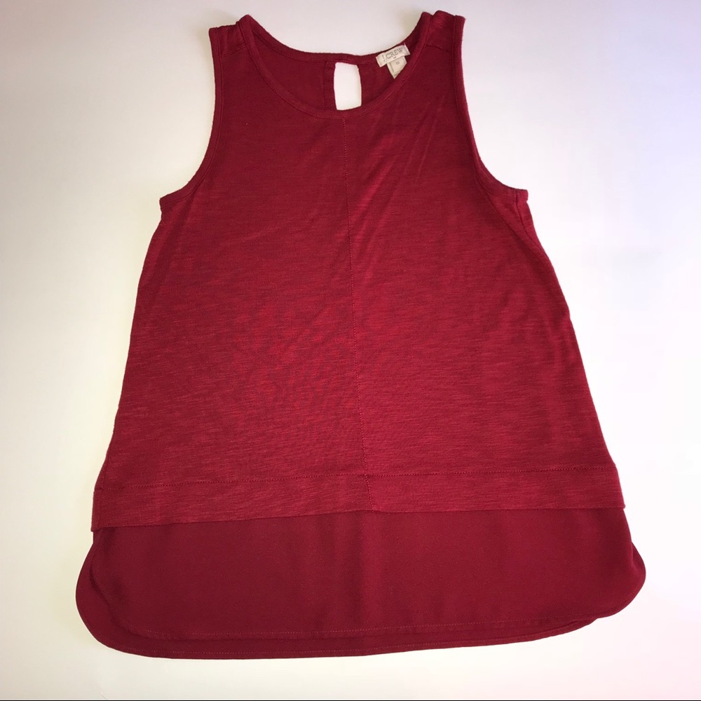 J. Crew Drapey tank with silky hem